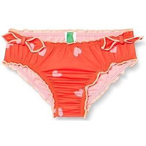 United Colors of Benetton Mare Slip 3HGZ0S017 bikinibroekje, 71Y, 74 meisjes, rood met patroon, 71 Y, Rood patroon 71 Y