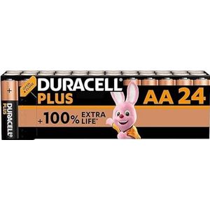 Duracell Plus AA-alkalinebatterijen - 24 stuks