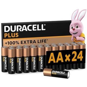 Duracell Plus AA-alkalinebatterijen - 24 stuks