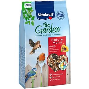 Vitakraft Vita Garden Classic Mix wildvogelvoer met voedingsstoffen en vitaminen, zonder toegevoegde suiker, 1 x 1 kg