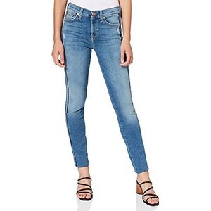7 For All Mankind The Skinny Jeans voor dames, Blauw (Slim Illusion Figueroa 0bb)