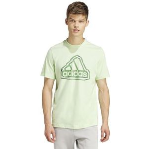 adidas Gevouwen Badge Graphic Tee T-shirt voor heren