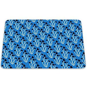 Bonamaison, Rechthoekige muismat met digitale print, antislip onderkant, voor kantoor en thuis, 22 x 18 cm