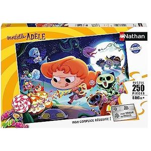 Nathan - Kinderpuzzel - 250 stukjes - Halloween met dodelijke adele - Meisjes of jongens vanaf 8 jaar - Hoogwaardige puzzel - dik en duurzaam karton - Kinderdagelijks - 86199