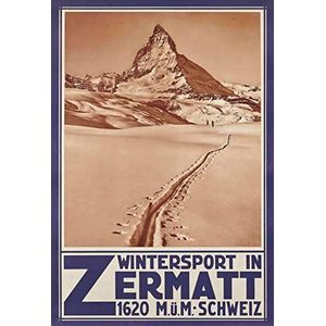 Schatzmix Zermatt wandbord, metaal, 20 x 30 cm
