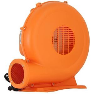 Baralir 350 W bladblazer voor opblaasbare sloten, elektrische luchtpomp 220-240 V, krachtige ventilator, turbo voor opblaasbaar speelgoed, oranje