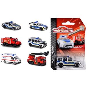 Majorette - SOS-responsvoertuig - 1 van de 6 willekeurige auto's van S.O.S. Cars Edition voor kinderen vanaf 3 jaar, reddingsvoertuigen, 7,5 cm