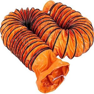 VEVOR Ventilatieslang Ø 305 mm x 7,6 m | flexibele slang van pvc | opvouwbare slang voor afvoerlucht fabriek | ventilatieslang voor afvoerventilator, airconditioning, droger