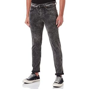 BOSS Taber BC-C Heren Jeans Tapered Fit Wash Comfort Denim, grijs.
