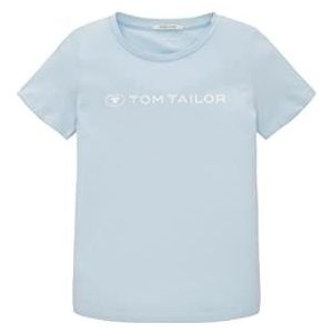 TOM TAILOR T-shirt pour fille avec inscription, 32264-new Breeze Blue, 92-98