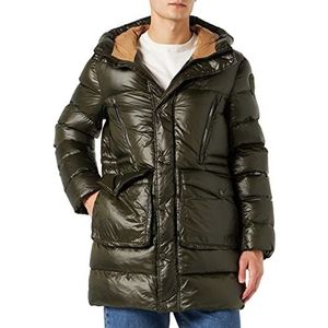 Blauer Waterdicht/trenchcoat lang gevoerd watten donsjack lang heren 678 wilde linde, 3XL, 678 Wilde Linde