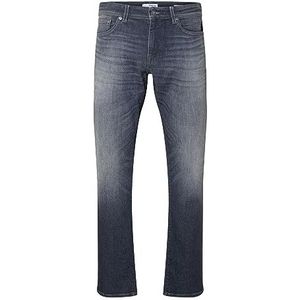 SELECTED HOMME Heren Jeans Straight Fit 196 Grijs Denim Grijs 1 34W 34L, Denim grijs 1