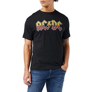 AC/DC About to Rock Tour T-shirt voor heren, zwart.