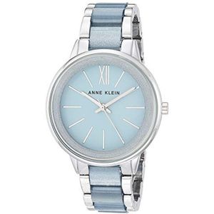 Anne Klein Dameshorloge van kunsthars, Blauw/Zilver, AK-1413LBSV