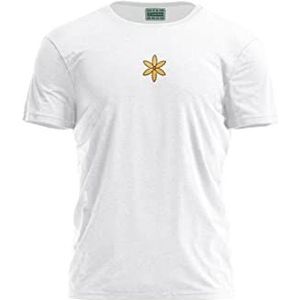 Bona Basics, T-shirt basique imprimé numérique,%100 coton, blanc, Décontracté pour homme, taille : M, Blanc, M