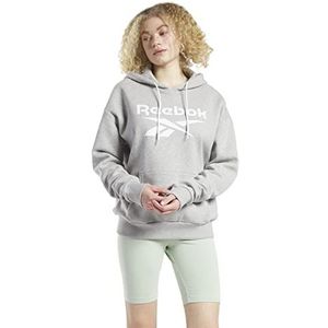 Reebok Fleece met groot logo bovendeel met capuchon, grijs gemêleerd, medium, XL, dames, grijs gemêleerd, middelgroot, XL, grijs gemêleerd medium