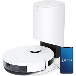 Ecovacs robotstofzuiger DEEBOT N8+, robotstofzuiger met automatische lediging, LDS-lasernavigatie, multilevel mapping, APP & Alexa-bediening, huisdierhaarreiniging