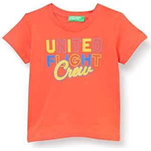 United Colors of Benetton T- Shirt 3i1xc1577, Orange 3d3, 68 cm Fille