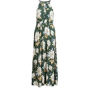 Vila Vimesa Ka/Su gevlochten maxi-jurk voor dames, Topiary tuin / hemel: bloem