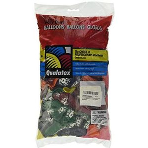 Folat 100 ballonnen sterren 9 jaar kleurrijk 28 cm 13470Q