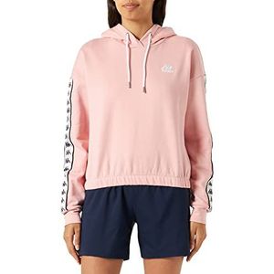 Kappa Dames sweatshirt, regular fit trainingspak voor dames, Koraal blush.