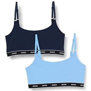 HUGO Bralette met dubbele strepen voor dames, Open Blue466