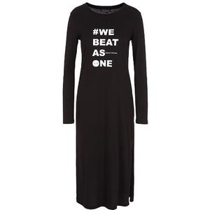 Armani Exchange Duurzame en zachte casual jurk voor dames, zwart, M, zwart.