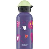 SIGG - Drinkfles van aluminium – Kids Glow Heartballoons – waterdicht en licht – BPA-vrij – CO2-neutraal – 0,4 l