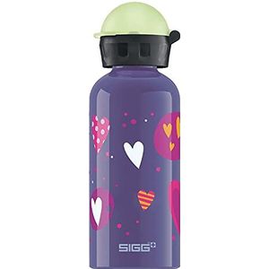 SIGG - Drinkfles van aluminium – Kids Glow Heartballoons – waterdicht en licht – BPA-vrij – CO2-neutraal – 0,4 l