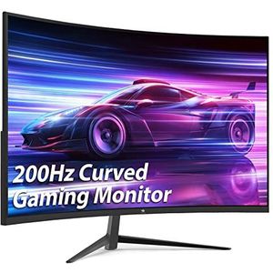 Z-Edge PC-gamingmonitor 27 inch 200 Hz 165 Hz (DP) 144 Hz (HDMI) 1ms MPRT, gebogen monitor Full HD 1500R, VA-paneel, FreeSync, HDMI 1.4 en DisplayPort 1.2, luidspreker - zwart