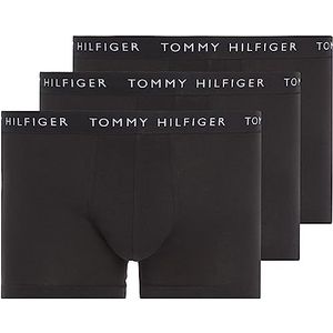 Tommy Hilfiger 3p Trunk boxershorts voor heren (3 stuks), zwart.