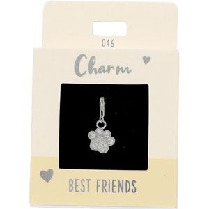 Depesche 11785-046 Express Yourself Charms Hanger voor kettingen en armbanden, poot, verzilverd, als klein cadeau