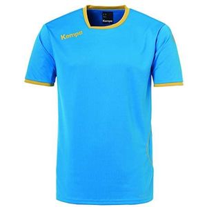 Kempa Curve T-shirt voor heren, blauw/goud, 128