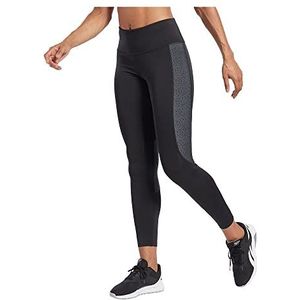 Reebok Safari Poly Leggings voor dames, zwart, L, zwart.