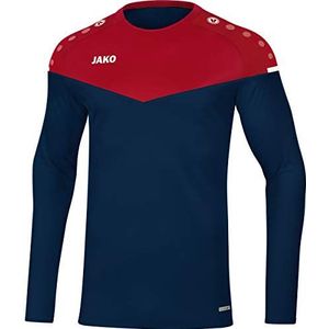 JAKO Champ 2.0 Sweatshirt voor heren, marineblauw/chiliprood
