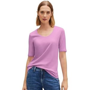 Street One A317666 Dames basic T-shirt met korte mouwen, Roze