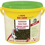 sera (07022) Koi Color Nature Medium 3,8 liter een natuurkleurig voer met 10% spirulina voor geverfde koi tussen 12 en 25 cm koivoer zonder kleur- en conserveringsmiddelen
