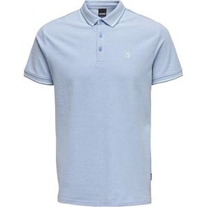 ONLY & SONS Onsfletcher Slim Ss Polo Noos T-shirt voor heren, Marina/patroon: Marina W. B wit gemengd