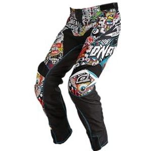 O'NEAL Enduro Motorcycle Motorcross-broek, duurzame denierstof met veel bewegingsvrijheid, atletische pasvorm, Mayhem Crank broek, volwassenen, zwart multi