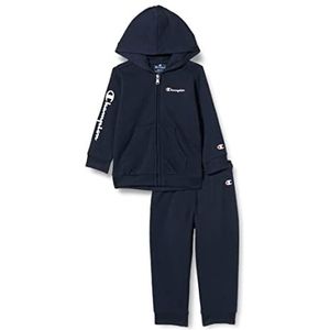 Champion Legacy American Classics-Ultra Light Powerblend Terry Hooded Full Zip Sportkleding Baby Jongens Blauw Marino 9 maanden, Blu Marino