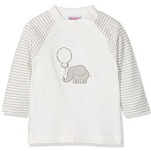 Schnizler Langarmshirt Elefant geringelt, Oeko-Tex Standard 100, Sweat-Shirt Mixte bébé, Beige (Natur), 62