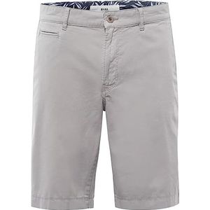 BRAX Style Bari Cotton Dato Classic Sport chino-bermuda shorts voor heren, zilver.