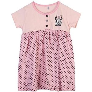 CERDÁ LIFE'S LITTLE MOMENTS Babyjurk voor meisjes met Minnie Mouse bedrukt en 100% katoen babyjurk voor meisjes met Minnie Mouse print en gemaakt van 100% katoen | Officieel Disney-gelicentieerd product, roze, 6 maanden, Roze