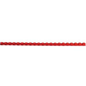 CombBind 4028215 kunststof binders 10 mm, 100 stuks, rood