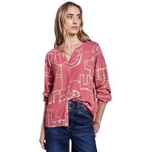 Street One A345450 tuniek met gesmokte details voor dames, Koraal