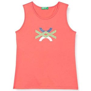 United Colors of Benetton Canotta 3i1xch012 Tanktop Meisjes, Rosso Corallo 01n