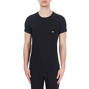 Emporio Armani Pyjama-bovendeel voor heren, zwart (Nero 00020)