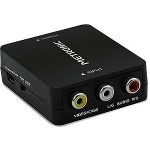 Metronic Converter RCA naar HDMI universele uitgang verstelbaar 720P / 1080P audio video console Xbox 360, PS1, PS2, WII, N64, Gamecube, Snes, NES, PSP, camera, dvd-speler, VHS - 370276