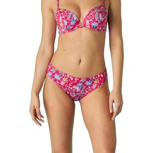 Lovable Bikini Slip Midi Essential Micro Femme, Magenta imprimé floral, S