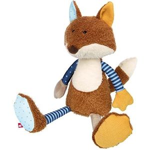 Sigikid 42849 Pluche dier vos patchwork Sweety knuffeldier om te spelen en te knuffelen van zachte materiaalmix voor baby's en kinderen, jongens en meisjes van 0 maanden tot 8 jaar, veelkleurig/vos,